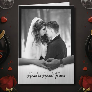 Tarjeta de Foto de Aniversario Romántico para Espo