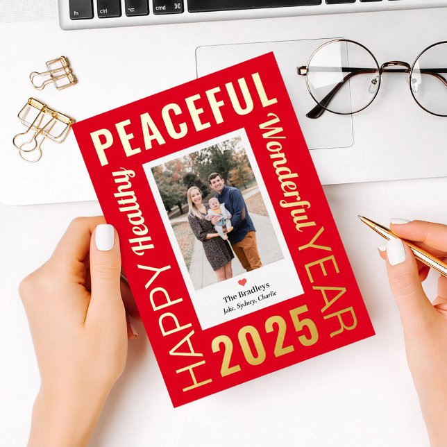 Tarjeta de foto de Año Nuevo Feliz de Relieve meta (Subido por el creador)