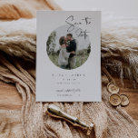 Tarjeta de Foto de Anuncio de Boda con Guión Moder<br><div class="desc">Nuestra tarjeta de anuncio de boda con foto y guión minimalista y moderno es la forma perfecta de informar a tus amigos y familiares sobre tu próxima boda</div>