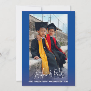 Tarjeta de foto de anuncio de graduación de jardín