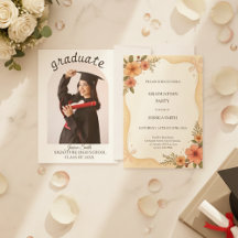 Tarjeta de Foto de Anuncio de Graduación Personali