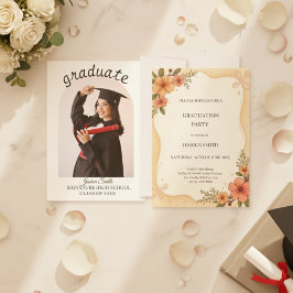Tarjeta de Foto de Anuncio de Graduación Personali