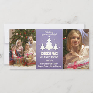 Tarjeta de Foto de Árbol de Navidad Dos Fotograf