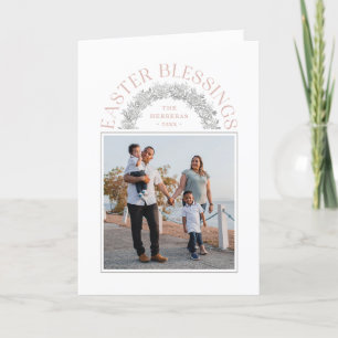 Tarjeta de foto de Arco de Guirnalda de Bendición 