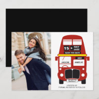 Tarjeta de Foto de Autobús de Londres para Guardar