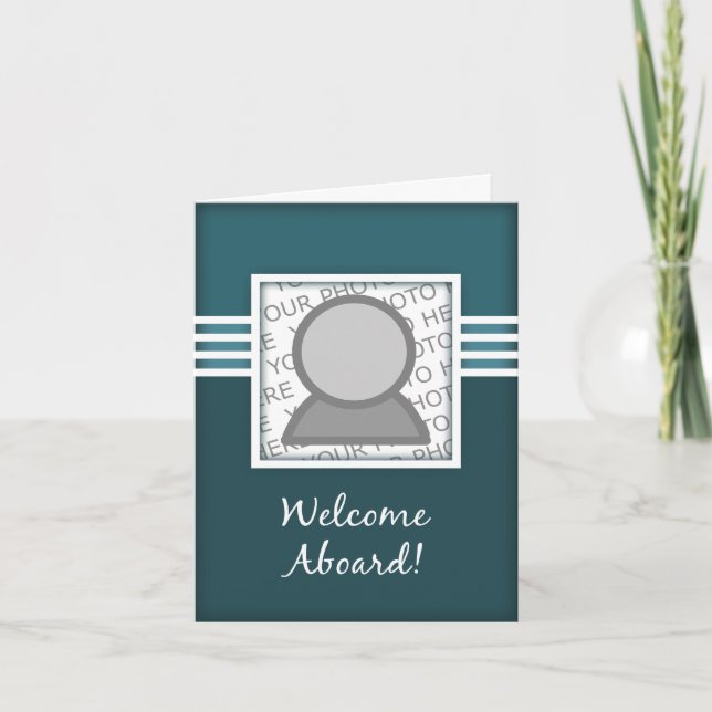 Tarjeta de Foto de Bienvenida a Bordo (Anverso)