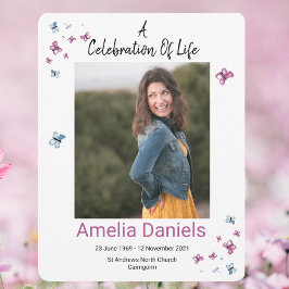 Tarjeta de Foto de Celebración de la Vida de Marip