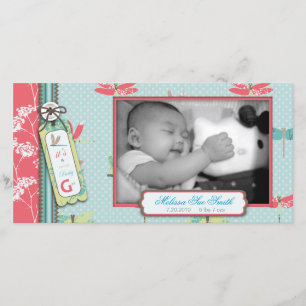 Tarjeta de foto de Chica Dragonfly Dreams