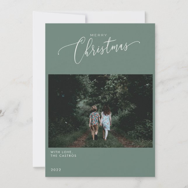 TARJETA DE FOTO DE CHRISTMAS (Anverso)