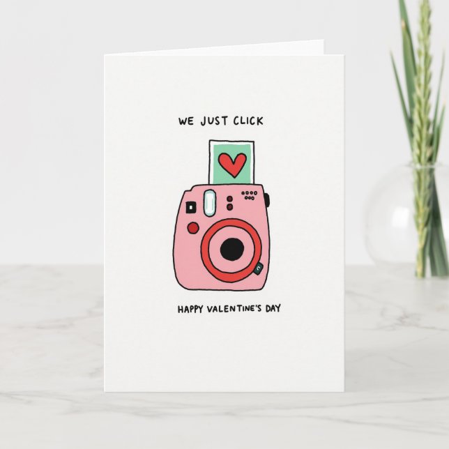 Tarjeta de Foto de Click del Día de San Valentín (Anverso)