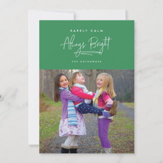 Tarjeta de Foto de Color Personalizado Rara vez Tr