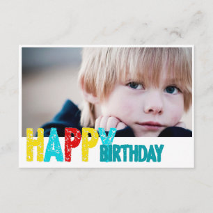 tarjeta de foto de cumpleaños feliz