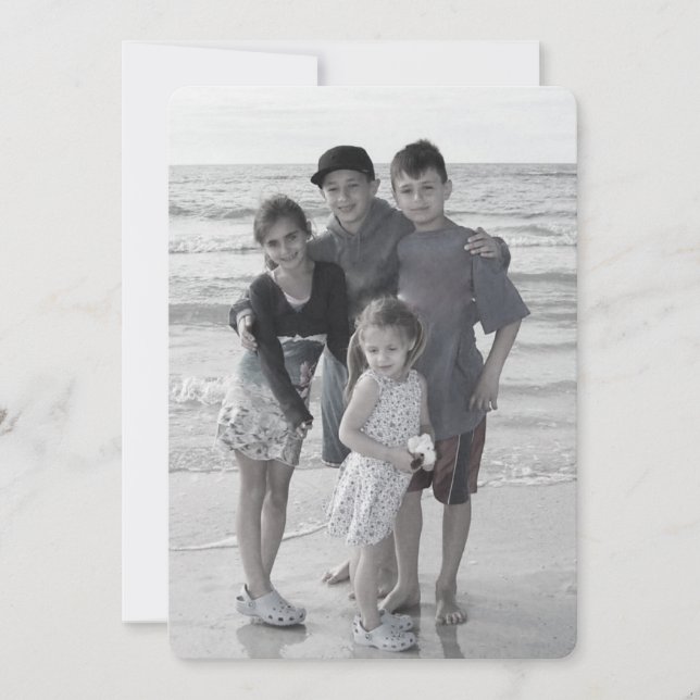 Tarjeta de foto de doble cara de Merry Mistletoe (Anverso)