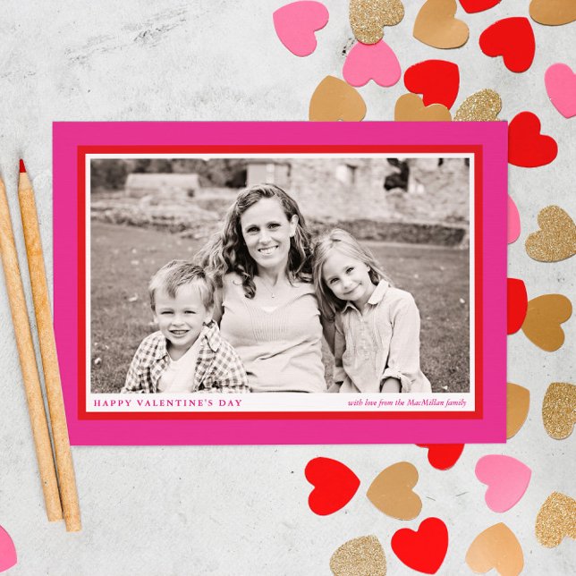 Tarjeta de foto de El día de San Valentín de marco (Subido por el creador)