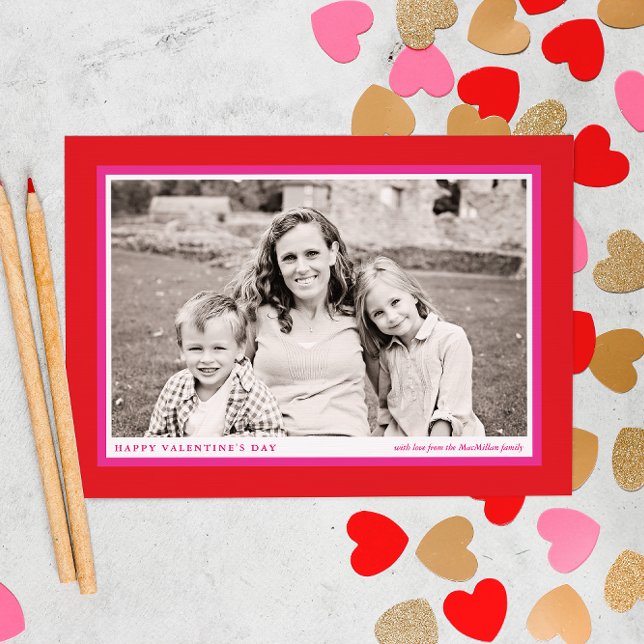 Tarjeta de foto de El día de San Valentín de marco (Subido por el creador)