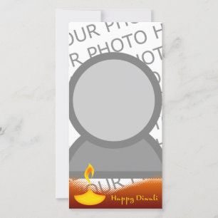 tarjeta de foto de feliz diwali