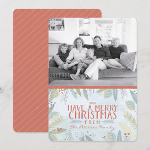 Tarjeta de Foto de Feliz Navidad