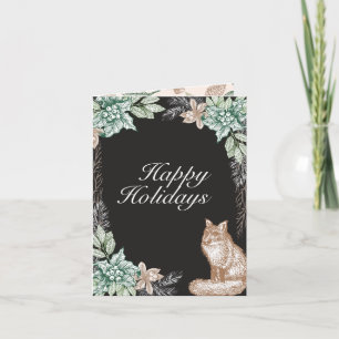 tarjeta de foto de festividad rústica de hueso de