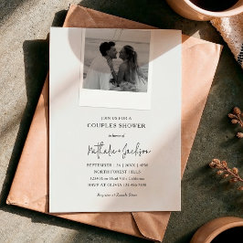 Tarjeta de Foto de Fiesta de Pareja Invitación Nup