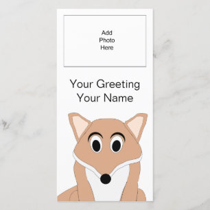 Tarjeta de foto de Fox Design Add Image