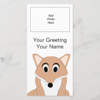 Tarjeta de foto de Fox Design Add Image