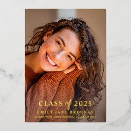 Tarjeta de foto de graduación Invitación de anunci