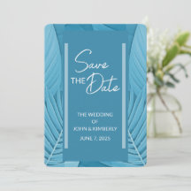 Tarjeta de Foto de Guardar la Fecha de Boda en Ver