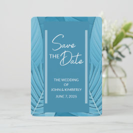 Tarjeta de Foto de Guardar la Fecha de Boda en Ver