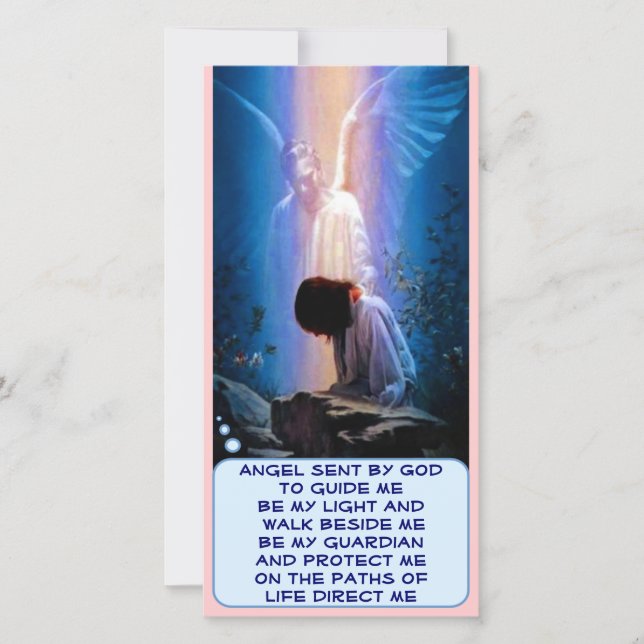 Tarjeta de foto de Guardian Angel (Anverso)