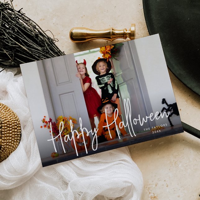 Tarjeta de foto de guión esbozado para Halloween (Subido por el creador)