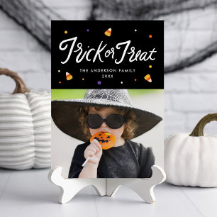 Tarjeta de Foto de Halloween de Caramelo de Maíz '