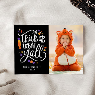 Tarjeta de Foto de Halloween 'Truco o Trato a Todo