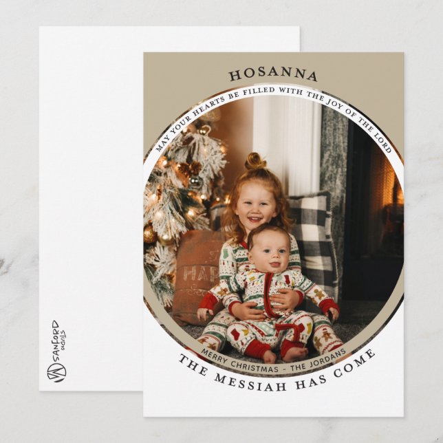 Tarjeta de foto de Hosanna (Anverso / Reverso)