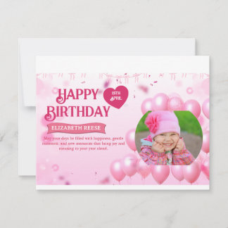 Tarjeta de foto de invitación de cumpleaños Saltar