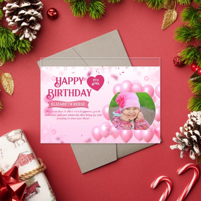 Tarjeta de foto de invitación de cumpleaños Saltar (Insitu (Vacaciones))