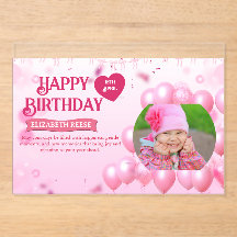 Tarjeta de foto de invitación de cumpleaños Saltar