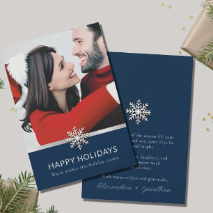 Tarjeta de foto de la primera Navidad juntos