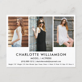 Tarjeta de foto de la tarjeta 3 del actor modelo W