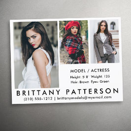 Tarjeta de foto de la tarjeta 3 del actor modelo W