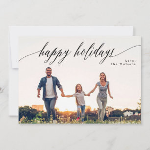Tarjeta de Foto de Navidad Blanca y Hermosa Fiesta