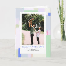 Tarjeta de Foto de Navidad con Pastel Artístico pa