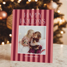 Tarjeta de Foto de Navidad con Presupuesto de Borg
