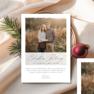 Tarjeta de foto de Navidad de bendición religiosa