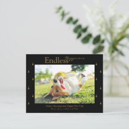 Tarjeta de Foto de Navidad de Felicidad sin Fin