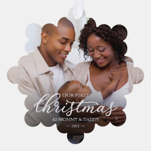 Tarjeta de Foto de Navidad de la Primera Familia d