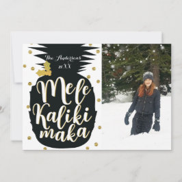 Tarjeta de foto de Navidad de piña Mele Kalikimaka