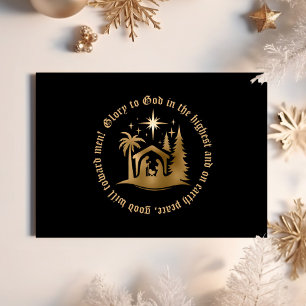 Tarjeta de Foto de Navidad de Vacaciones Cristiana