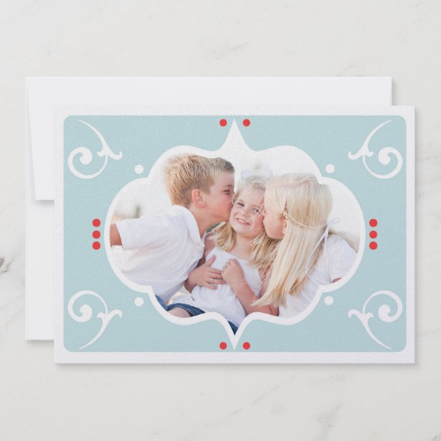 TARJETA DE FOTO DE NAVIDAD MODERNA (Anverso)