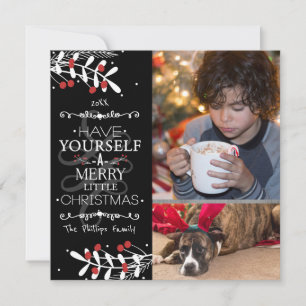 Tarjeta de Foto de Navidad Ten Tú... Bayas Rojas