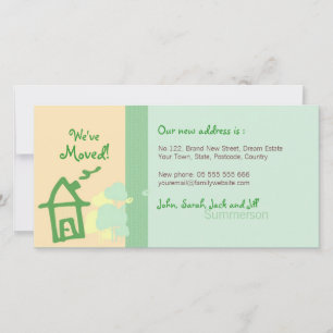 Tarjeta de foto de pasteles Green & Beige que nos 
